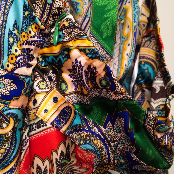 J.Crew Silk Multicolor Paisley Print Halter - Picture 8 of 10